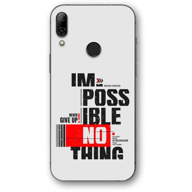 Nothing impossible θήκη κινητού 91107 για Honor 10 Lite