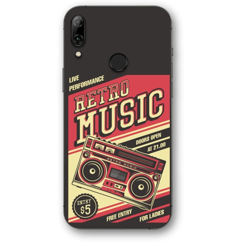 Retro music θήκη κινητού 91108 για Honor 10 Lite