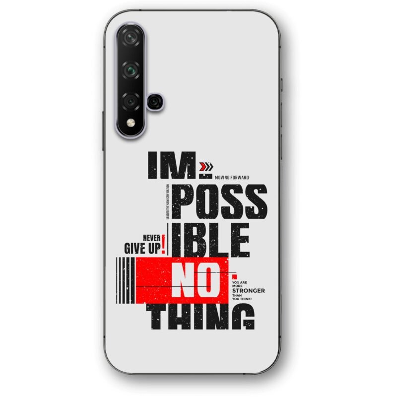 Nothing impossible θήκη κινητού 91107 για Honor 20