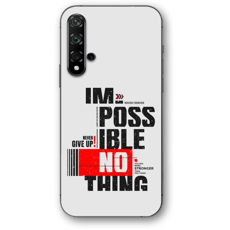 Nothing impossible θήκη κινητού 91107 για Huawei Nova 5T