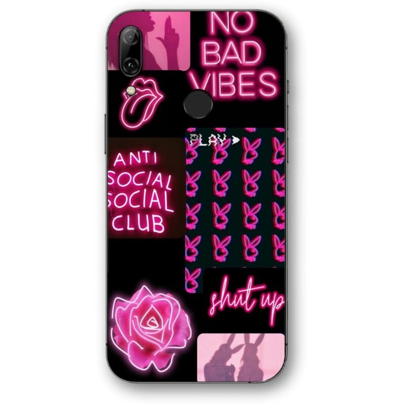 No bad vibes neon θήκη κινητού 9670 για Honor 10 Lite
