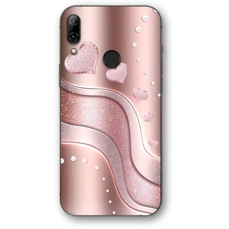 Hearts glitter θήκη κινητού 9686 για Honor 10 Lite