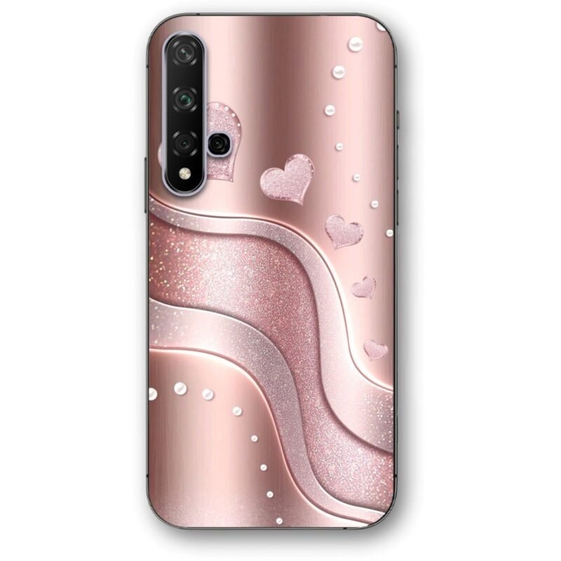 Hearts glitter θήκη κινητού 9686 για Honor 20