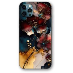 Liquid flowers θήκη κινητού 9620 γιά iPhone 12 Pro Max