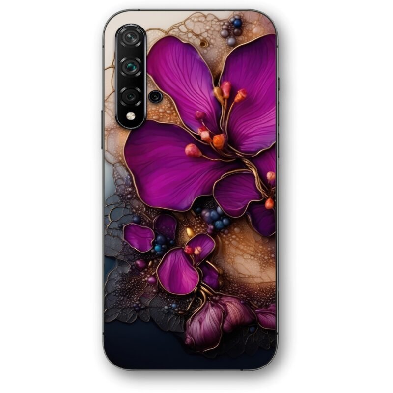 Floral abstract θήκη κινητού 9603 για Huawei Nova 5T
