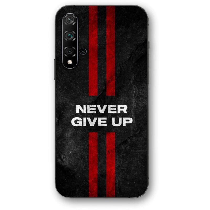 Never give up θήκη κινητού 9604 για Huawei Nova 5T