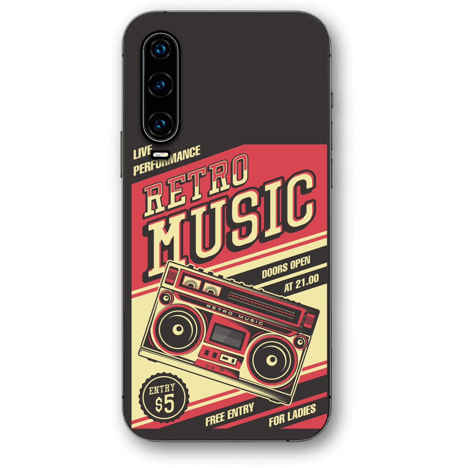 Retro music θήκη κινητού 91108 για Huawei P30