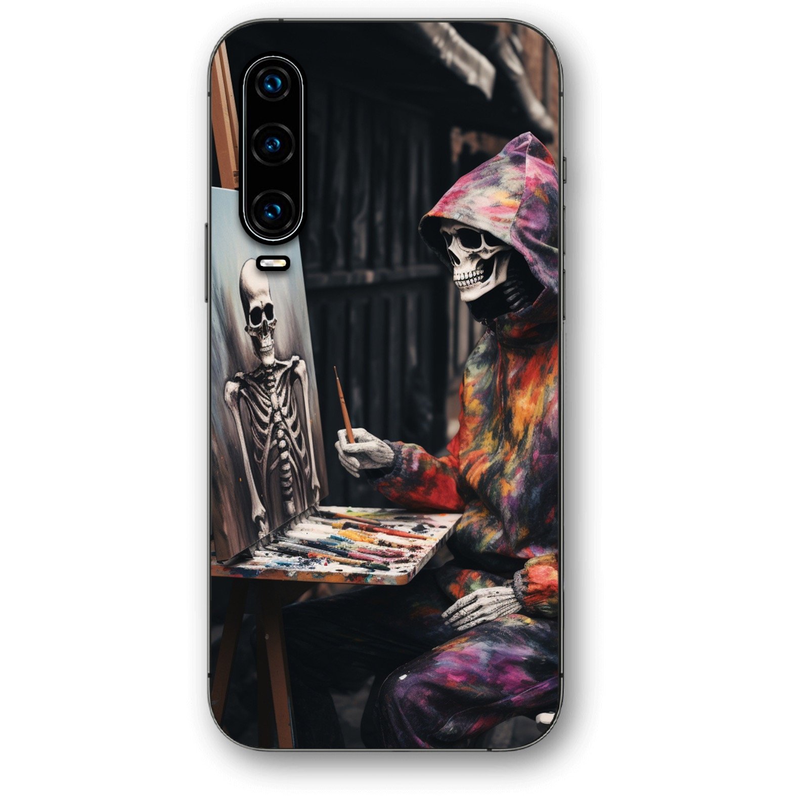 Skeleton painting θήκη κινητού 91125 για Huawei P30