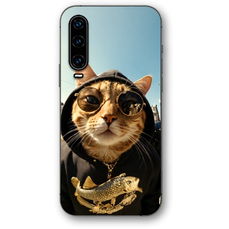 Hoodie cat θήκη κινητού 91085 για Huawei P30