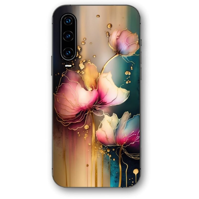 Liquid flowers θήκη κινητού 9619 για Huawei P30