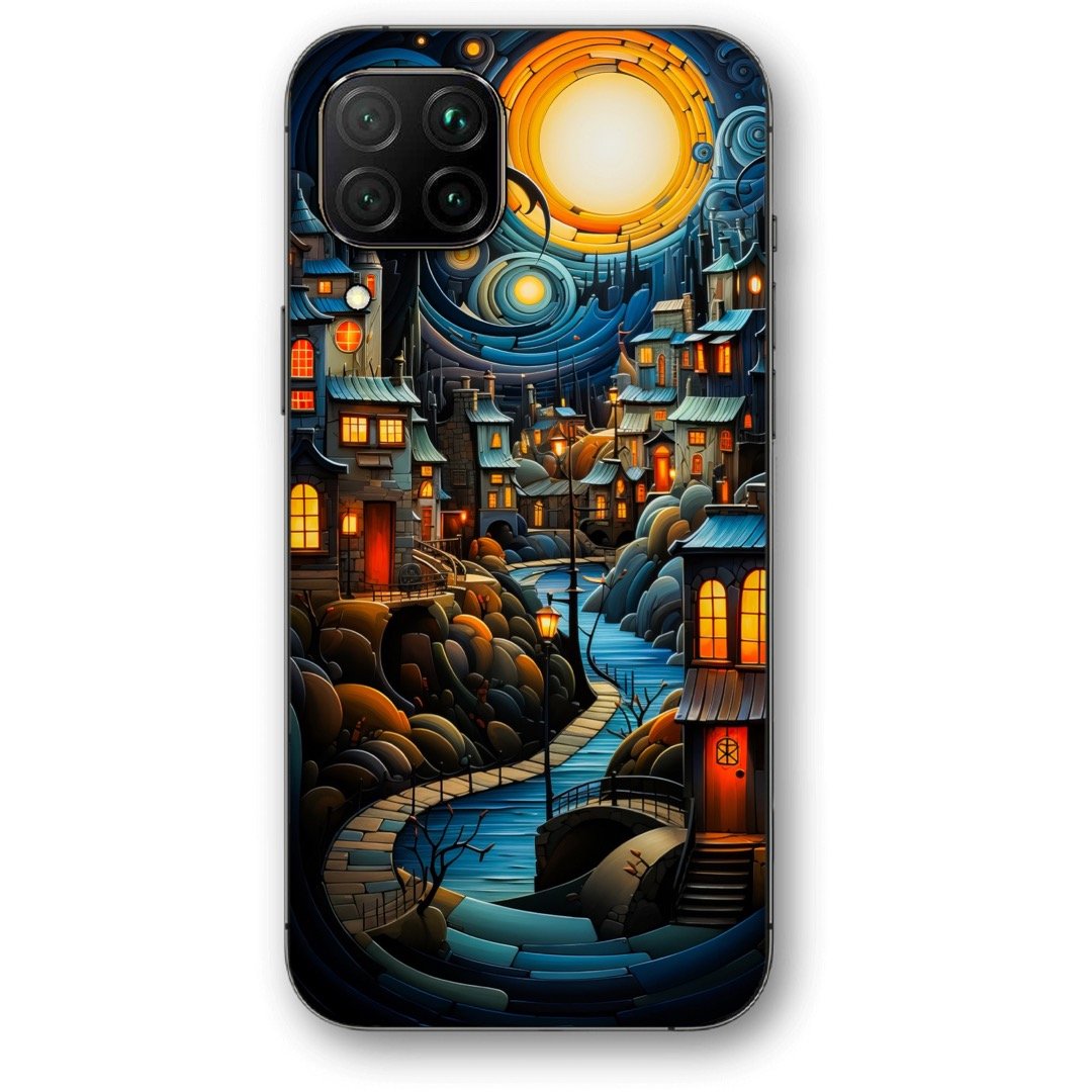 Night town art θήκη κινητού 9641 για Huawei P40 Lite