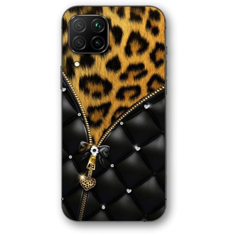 Elegant zip leopard print θήκη κινητού 9689 για Huawei P40 Lite