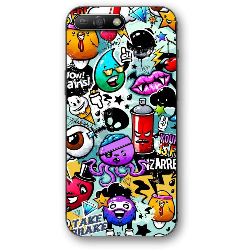 Funny poster θήκη κινητού 91151 για Huawei Y6 2018