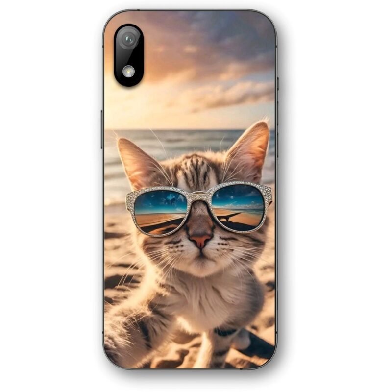 Beach cat θήκη κινητού 9661 για Huawei Y5 2019