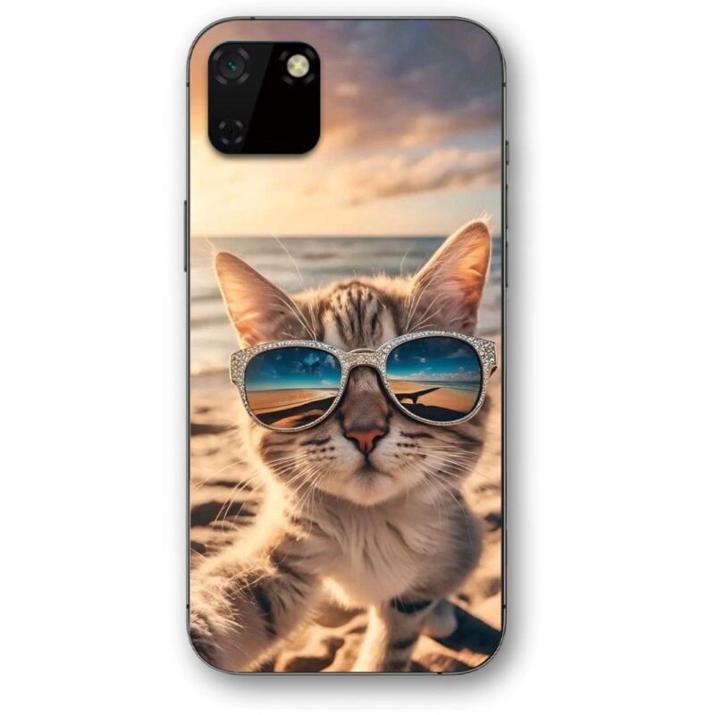Beach cat θήκη κινητού 9661 για Huawei Y5P 2020