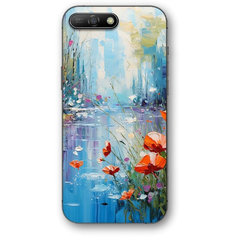 Lake painting θήκη κινητού 9640 για Huawei Y6 2018