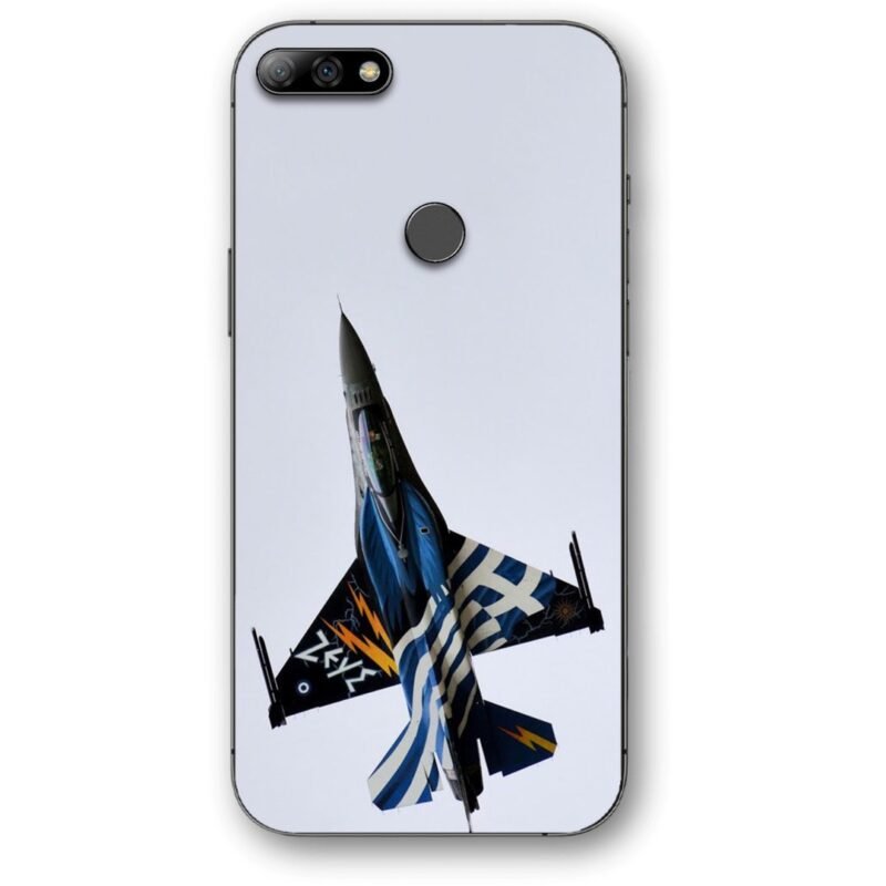 Greek fighter jet θήκη κινητού 9610 για Huawei Y7 2018
