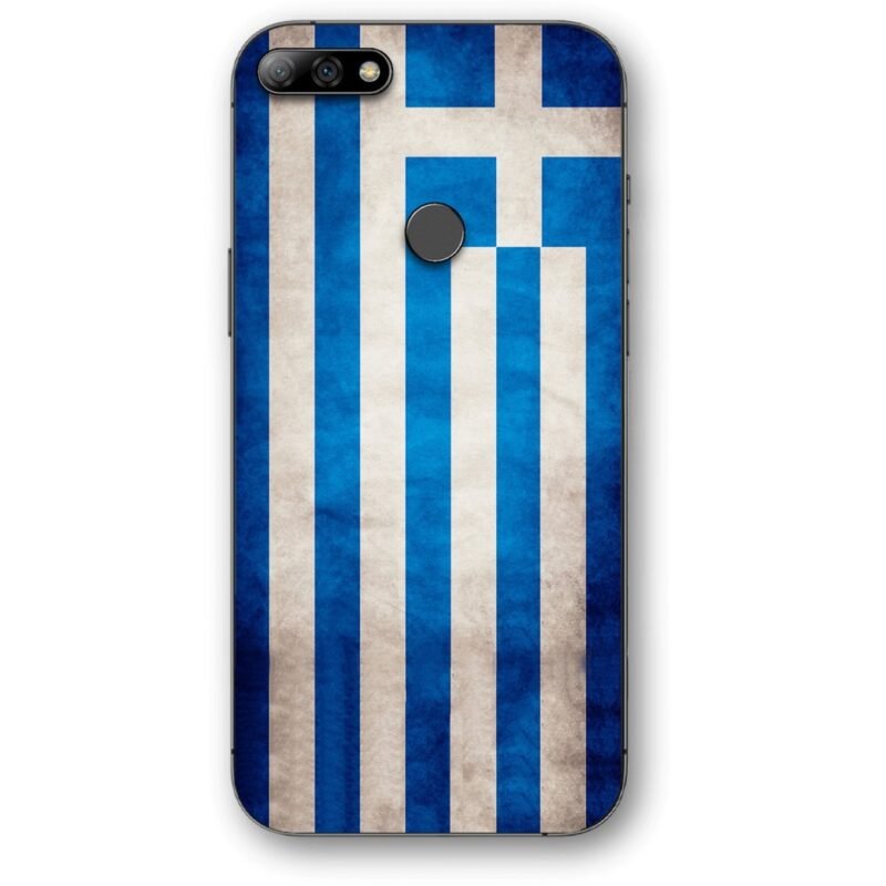 Greek flag θήκη κινητού 9621 για Huawei Y7 2018