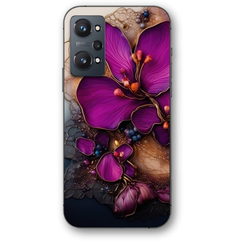 Floral abstract θήκη κινητού 9603 για Realme GT NEO 2