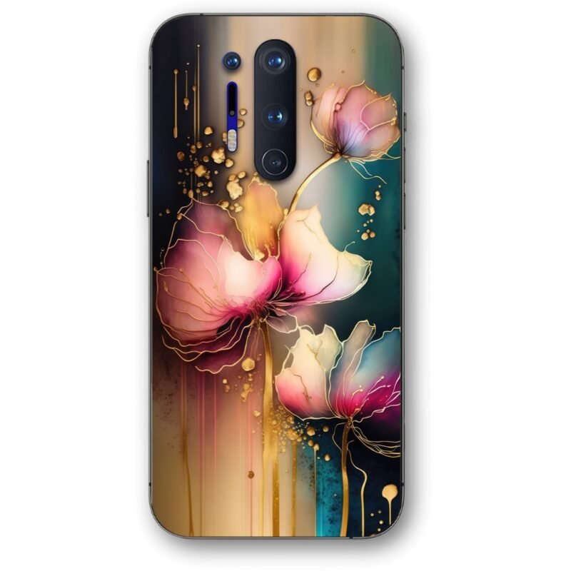 Liquid flowers θήκη κινητού 9619 για Oneplus 8 Pro