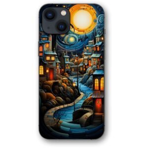 Night town art θήκη κινητού 9641 γιά iPhone 14