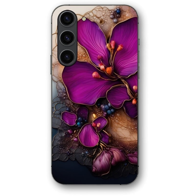 Floral abstract θήκη κινητού 9603 για Galaxy S24 Plus