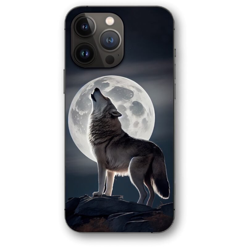 Moon wolf θήκη κινητού 9615 γιά iPhone 14 Pro