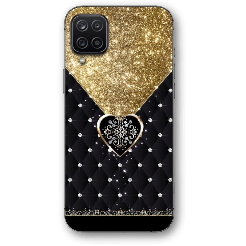 Gliter heart θήκη κινητού 91146 για Galaxy A12