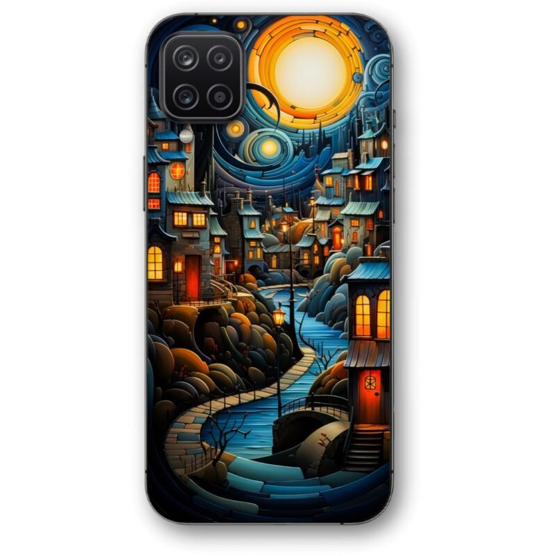 Night town art θήκη κινητού 9641 για Galaxy A12