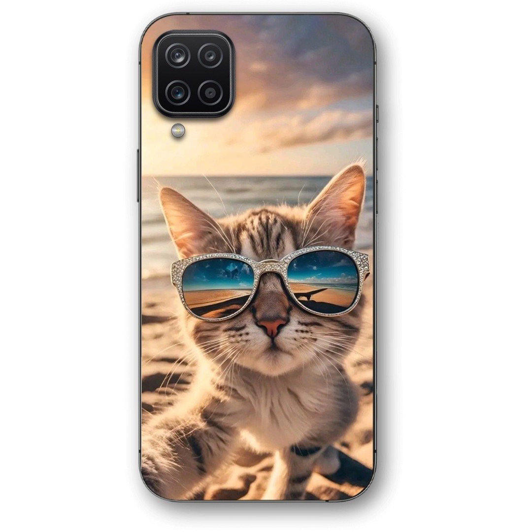 Beach cat θήκη κινητού 9661 για Galaxy A12