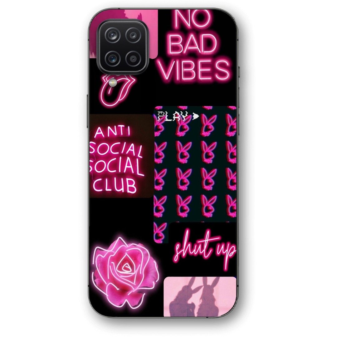 No bad vibes neon θήκη κινητού 9670 για Galaxy A12