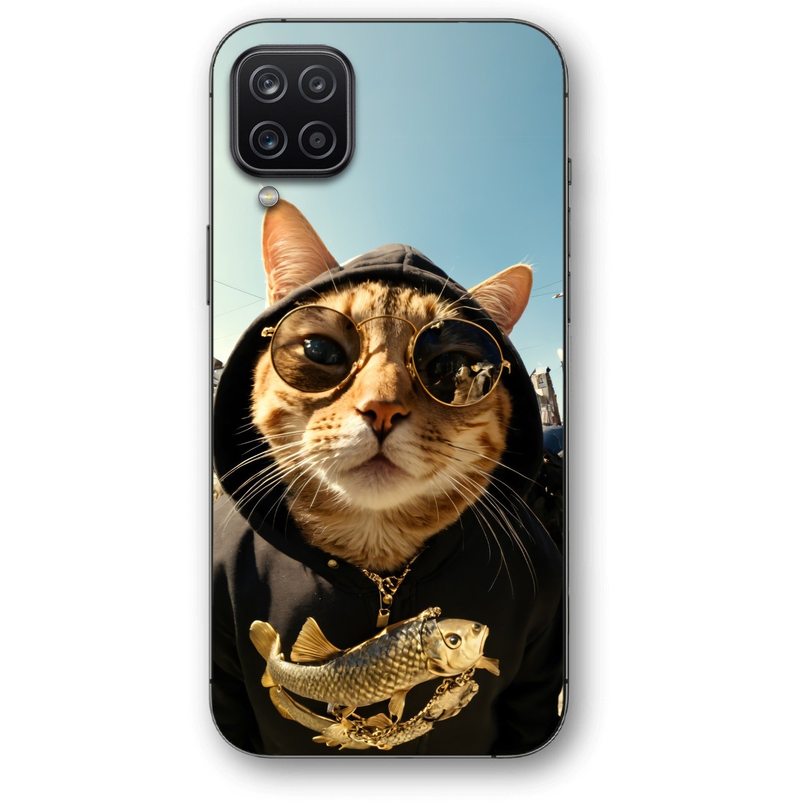 Hoodie cat θήκη κινητού 91085 για Galaxy A12