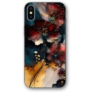Liquid flowers θήκη κινητού 9620 γιά iPhone X/XS