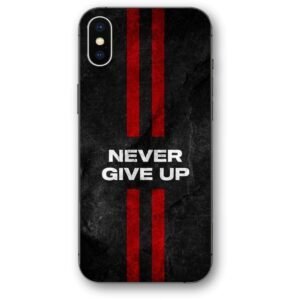 Never give up θήκη κινητού 9604 γιά iPhone X/XS