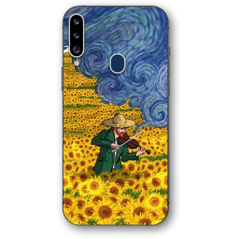 Van Gogh violin painting θήκη κινητού 9613 για Galaxy A20s