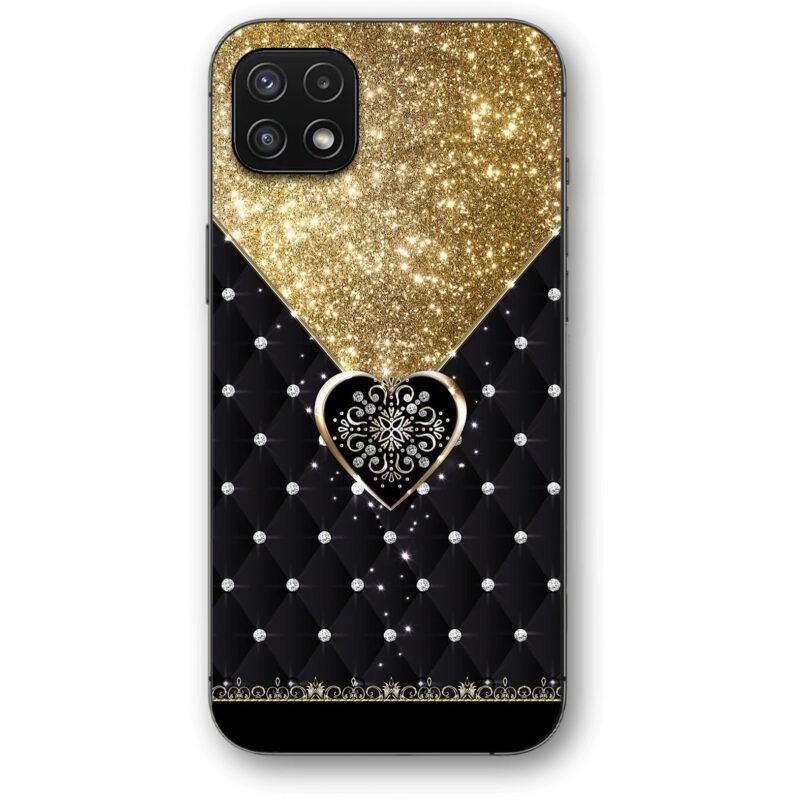 Gliter heart θήκη κινητού 91146 για Galaxy A22 5G