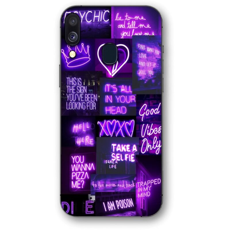 Neon quotes θήκη κινητού 9652 για Galaxy A40