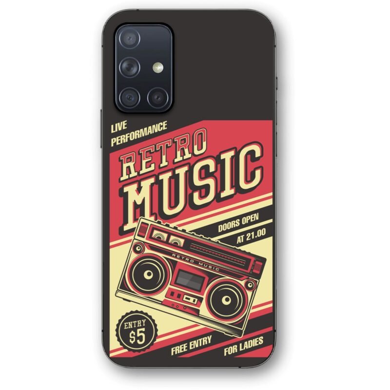 Retro music θήκη κινητού 91108 για Galaxy A71