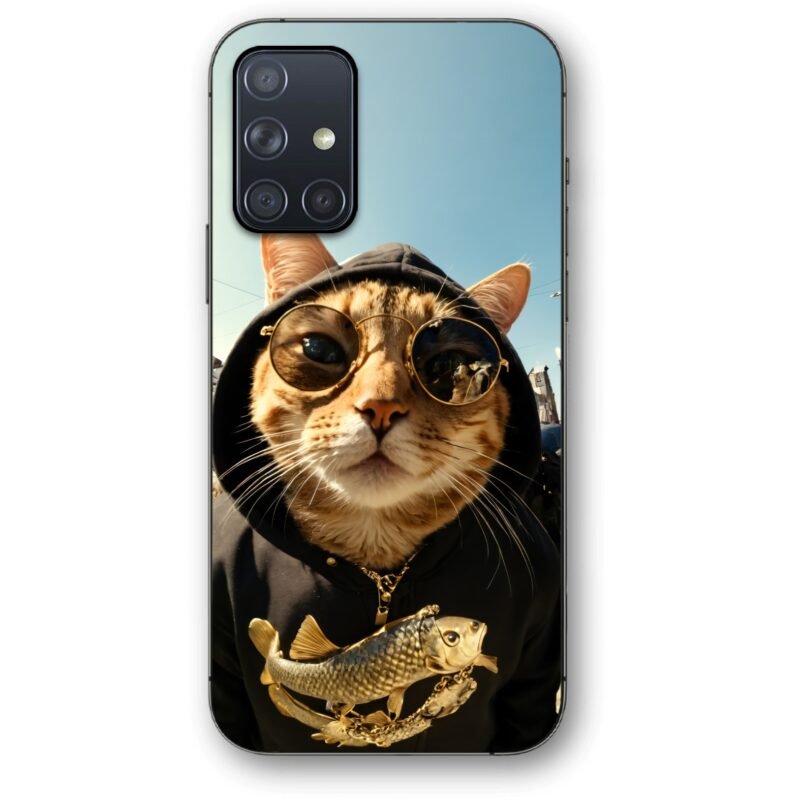 Hoodie cat θήκη κινητού 91085 για Galaxy A71