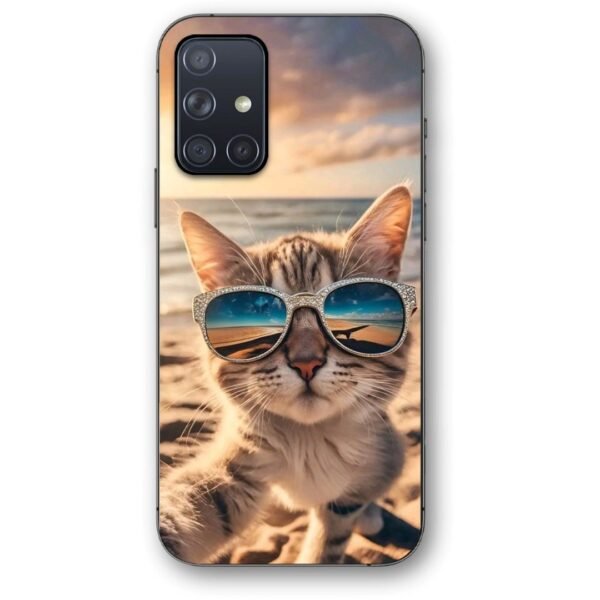 Beach cat θήκη κινητού 9661 για Galaxy A71