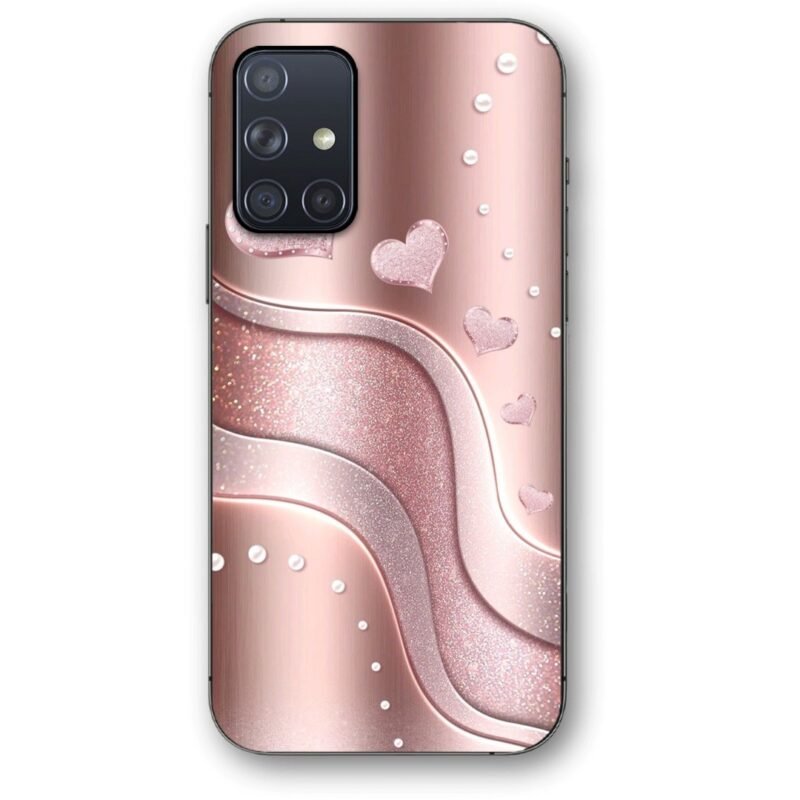 Hearts glitter θήκη κινητού 9686 για Galaxy A71