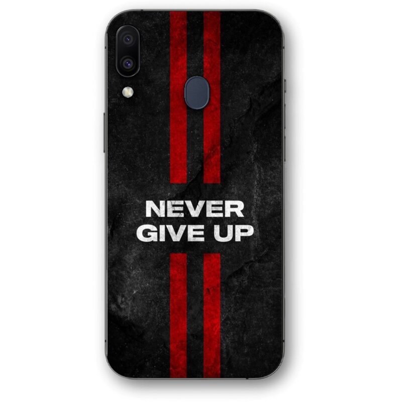 Never give up θήκη κινητού 9604 για Galaxy M20