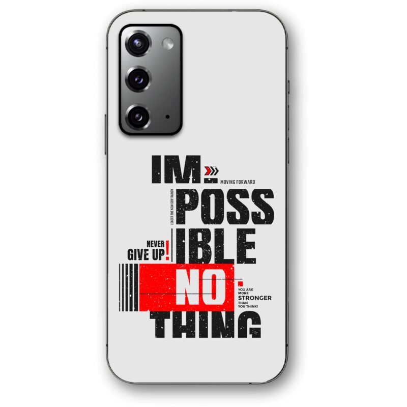 Nothing impossible θήκη κινητού 91107 για Galaxy Note 20