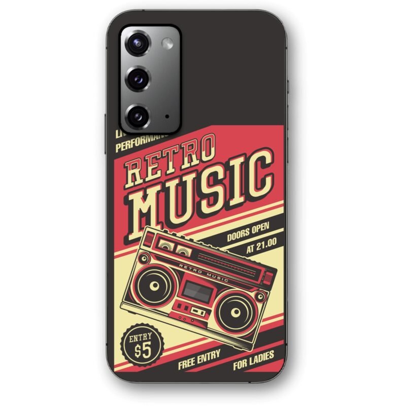 Retro music θήκη κινητού 91108 για Galaxy Note 20