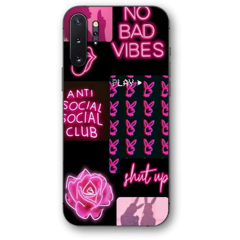 No bad vibes neon θήκη κινητού 9670 για Galaxy Note 10 Plus