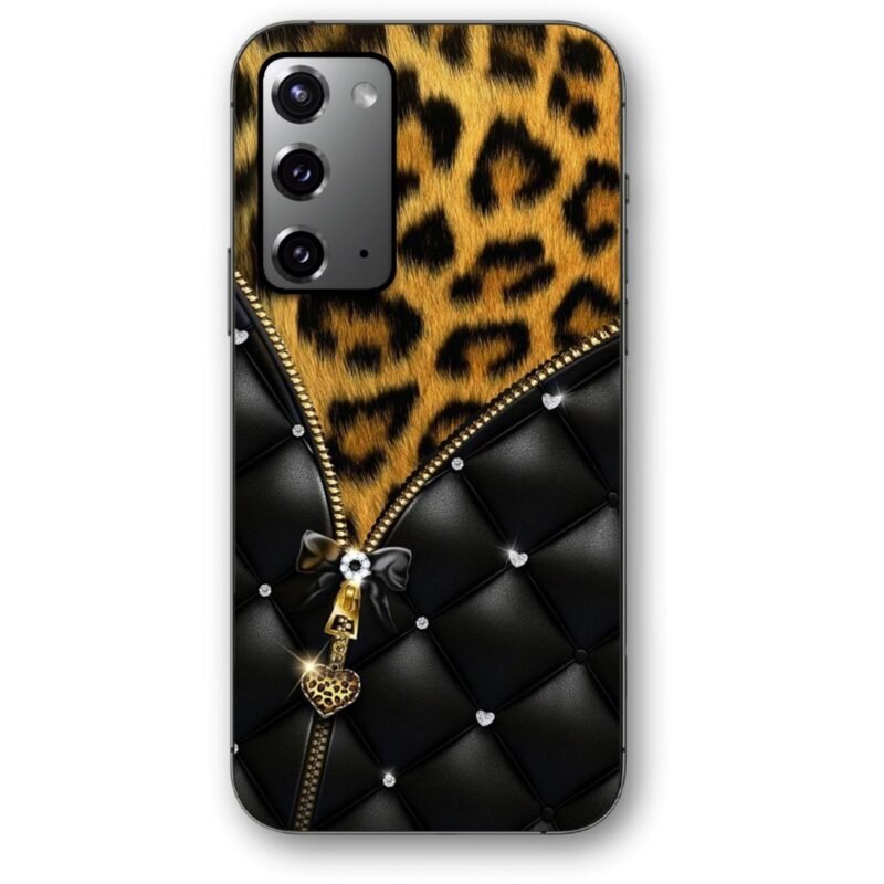Elegant zip leopard print θήκη κινητού 9689 για Galaxy Note 20