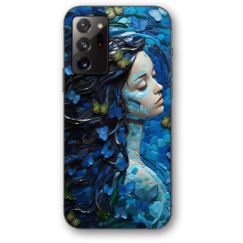 Butterfly girl θήκη κινητού 9639 για Galaxy Note 20 Ultra