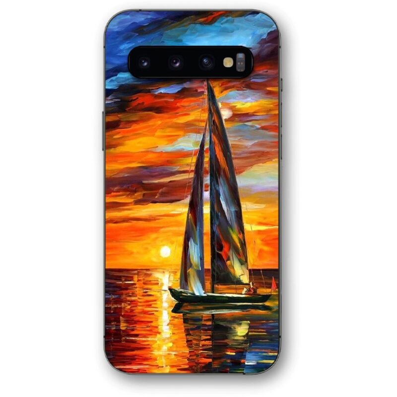 Sunset boat θήκη κινητού 9614 για Galaxy S10 Plus