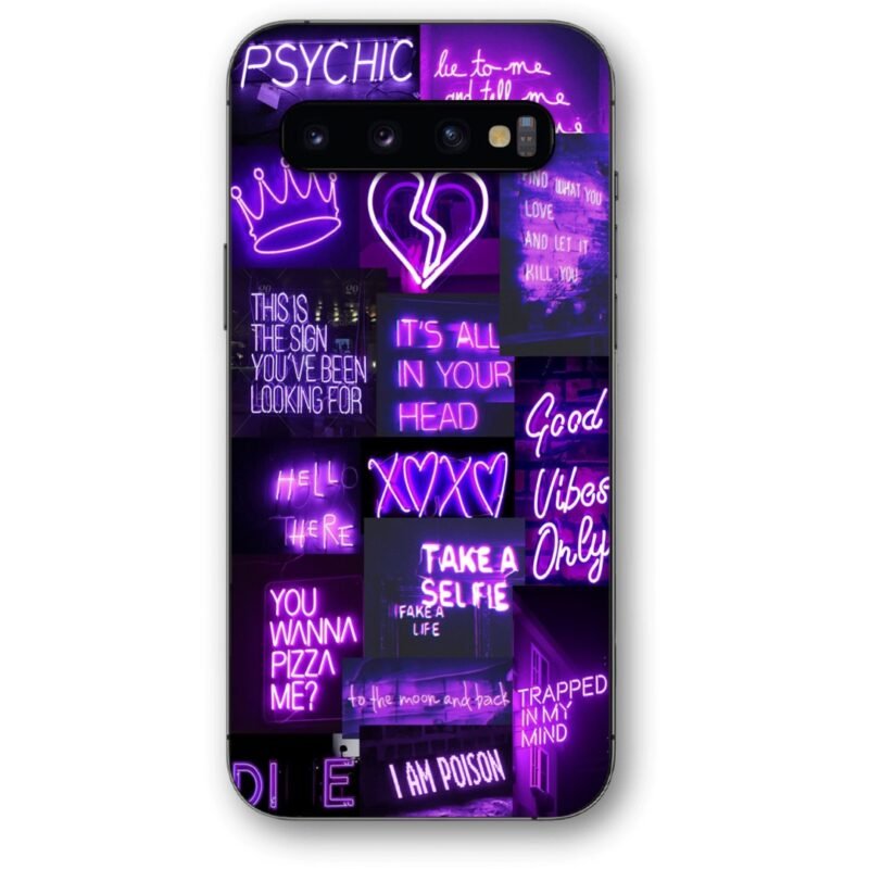Neon quotes θήκη κινητού 9652 για Galaxy S10 Plus
