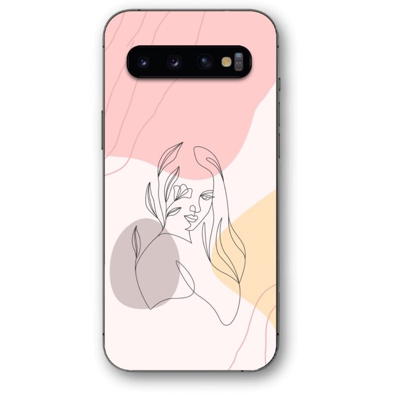 Lineart girl θήκη κινητού 9675 για Galaxy S10 Plus